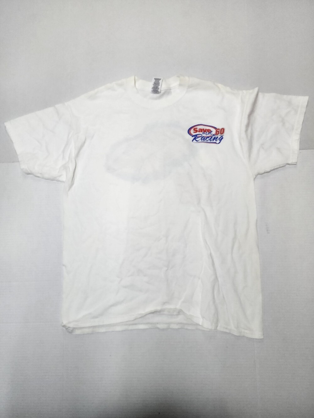 Vintage Jerzees Men's Size Large Carl Edwards SavALot #60  Racing Print T-shirt